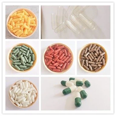 Cáscara de cápsula vegetariana vacía